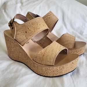 Portuguese Cork Wedge Sandals